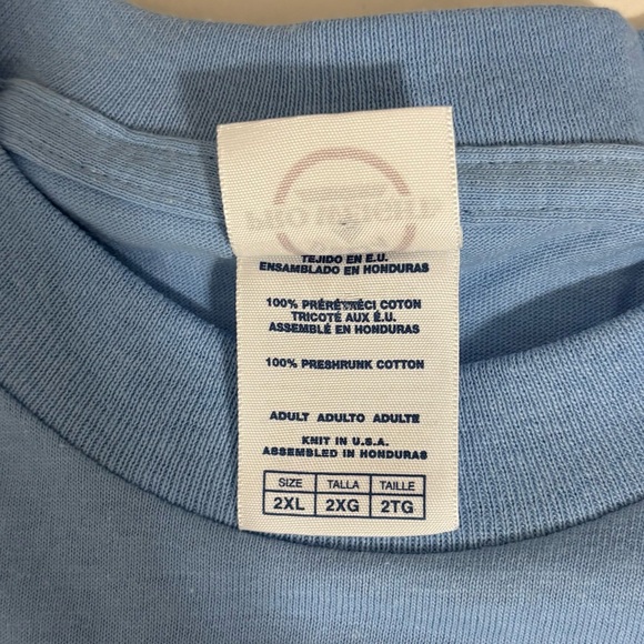 Vintage Anvil Men’s Size 2X Montana Blue Horse Graphic Tee Shirt Western Classic - Picture 5 of 6